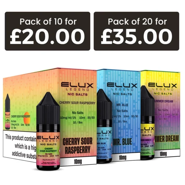 Elux Legend Nic Salts Box Of 10
