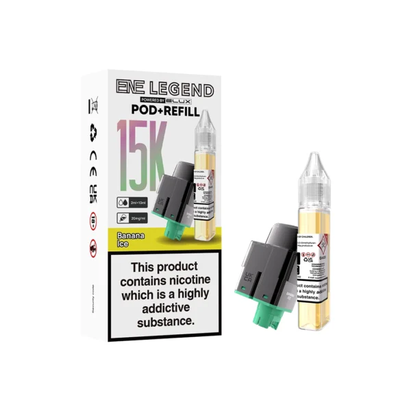 Banana Ice Elux ENE Legend 15k Prefilled Pods